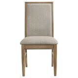 Adina Distressed Light Brown 5-Piece Round Dining Room Set by Coaster at Eve Furniture
