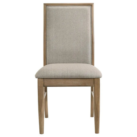 Adina Distressed Light Brown 5-Piece Round Dining Room Set by Coaster at Eve Furniture