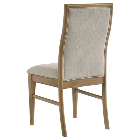 Adina Distressed Light Brown 5-Piece Round Dining Room Set by Coaster at Eve Furniture
