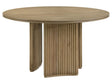 Adina Distressed Light Brown 53-inch Round Wood Dining Table by Coaster at Eve Furniture
