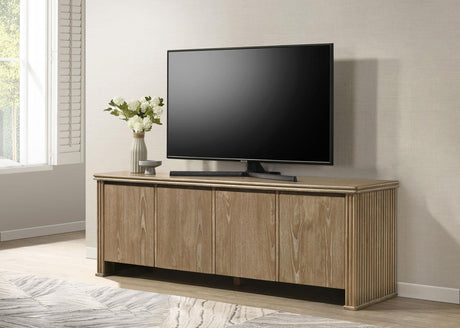 Adina Distressed Light Brown 70-inch TV Stand Media Console by Coaster at Eve Furniture