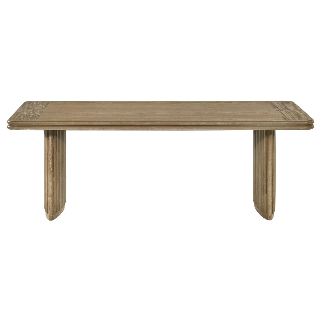 Adina Distressed Light Brown Rectangular Wood Coffee Table by Coaster at Eve Furniture