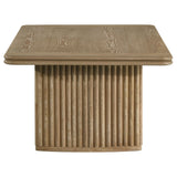 Adina Distressed Light Brown Rectangular Wood Coffee Table by Coaster at Eve Furniture