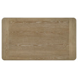 Adina Distressed Light Brown Rectangular Wood Coffee Table by Coaster at Eve Furniture