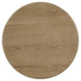 Adina Distressed Light Brown Round Wood Side End Table by Coaster at Eve Furniture
