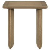 Adina Distressed Light Brown Square Wood Side End Table by Coaster at Eve Furniture