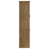 Adina Distressed Light Brown Tall Dining Display Cabinet by Coaster at Eve Furniture
