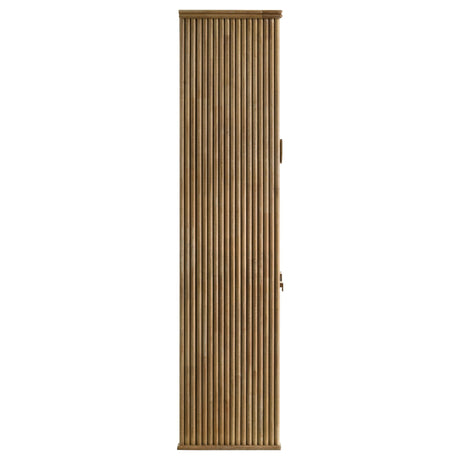 Adina Distressed Light Brown Tall Dining Display Cabinet by Coaster at Eve Furniture