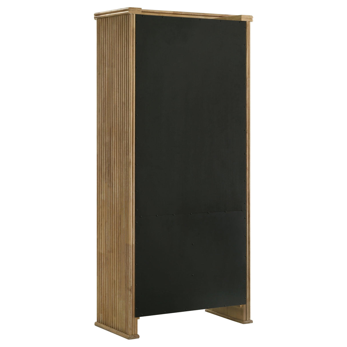 Adina Distressed Light Brown Tall Dining Display Cabinet by Coaster at Eve Furniture
