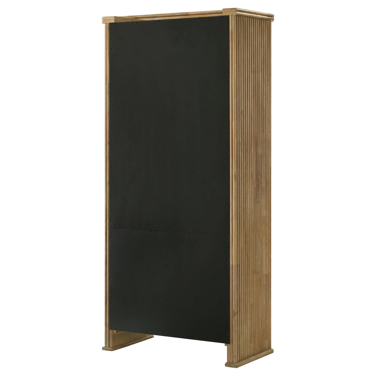 Adina Distressed Light Brown Tall Dining Display Cabinet by Coaster at Eve Furniture