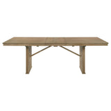 Adina Distressed Light Brown Wood Extendable Dining Table by Coaster at Eve Furniture