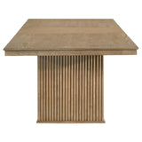 Adina Distressed Light Brown Wood Extendable Dining Table by Coaster at Eve Furniture