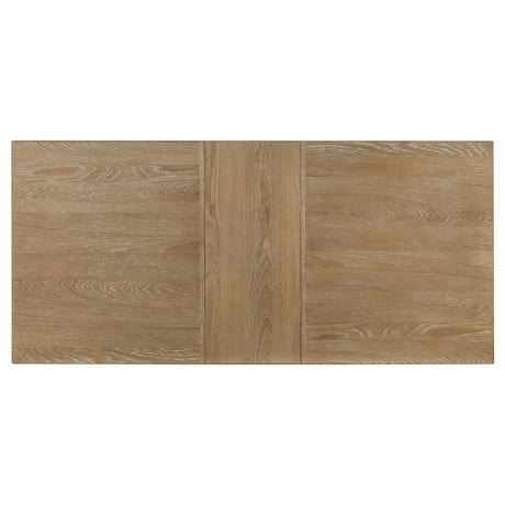 Adina Distressed Light Brown Wood Extendable Dining Table by Coaster at Eve Furniture