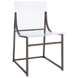 Adino Acrylic Dining Side Chair Clear and Black Nickel (Set of 2) by Coaster at Eve Furniture