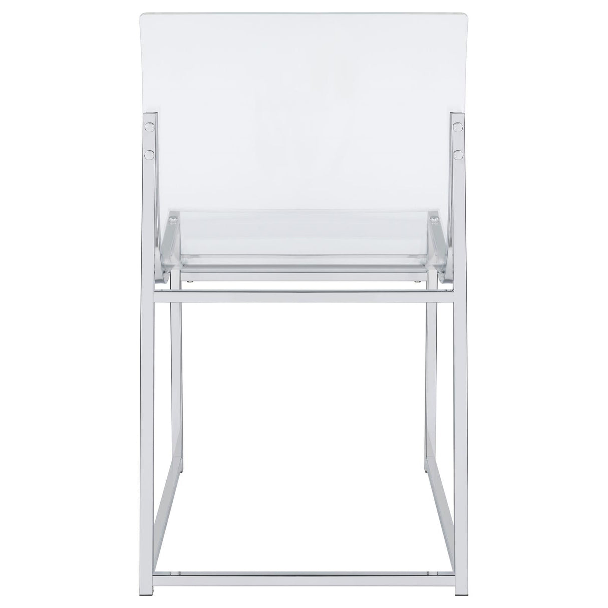 Adino Acrylic Dining Side Chair Clear and Chrome (Set of 2)