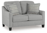 Adlai Shadow Loveseat by Ashley at Eve Furniture