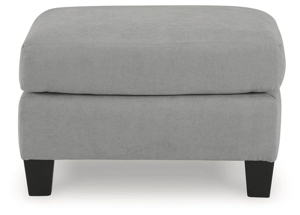 Adlai Shadow Ottoman by Ashley at Eve Furniture