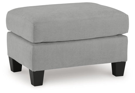 Adlai Shadow Ottoman by Ashley at Eve Furniture