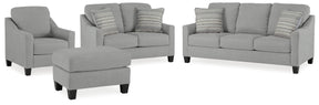 Adlai Shadow Sofa, Loveseat, Chair and Ottoman by Ashley at Eve Furniture