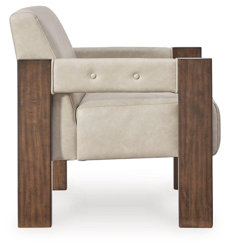 Adlanlock Bone Accent Chair by Ashley at Eve Furniture
