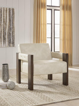 Adlanlock Bone Accent Chair by Ashley at Eve Furniture
