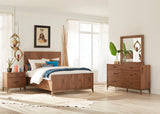 Adler Beveled Glass Mirror in Natural Walnut by Modus Furniture at Eve Furniture