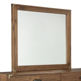Adler Beveled Glass Mirror in Natural Walnut by Modus Furniture at Eve Furniture