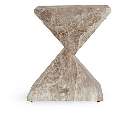 Adler Brown/Ivory Outdoor Accent Table by Classic Home at Eve Furniture