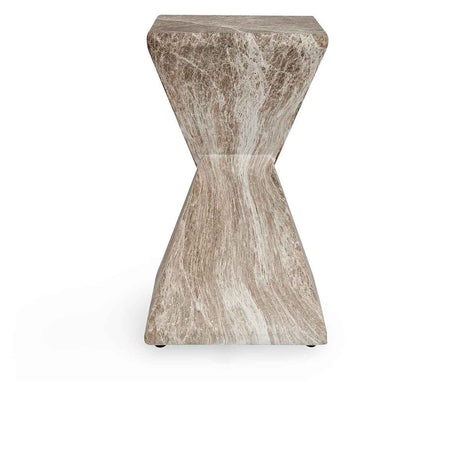 Adler Brown/Ivory Outdoor Accent Table by Classic Home at Eve Furniture