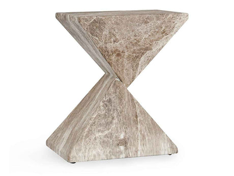 Adler Brown/Ivory Outdoor Accent Table by Classic Home at Eve Furniture