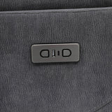 Adler Charcoal Gray Upholstered Power Swivel Glider Recliner by Coaster at Eve Furniture