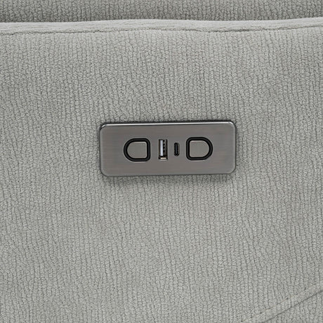 Adler Ivory Upholstered Power Swivel Glider Recliner by Coaster at Eve Furniture