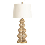 Adler Natural Adler Turreted Woven Table Lamp (Set of 2) by Crestview at Eve Furniture