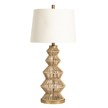 Adler Natural Adler Turreted Woven Table Lamp (Set of 2) by Crestview at Eve Furniture