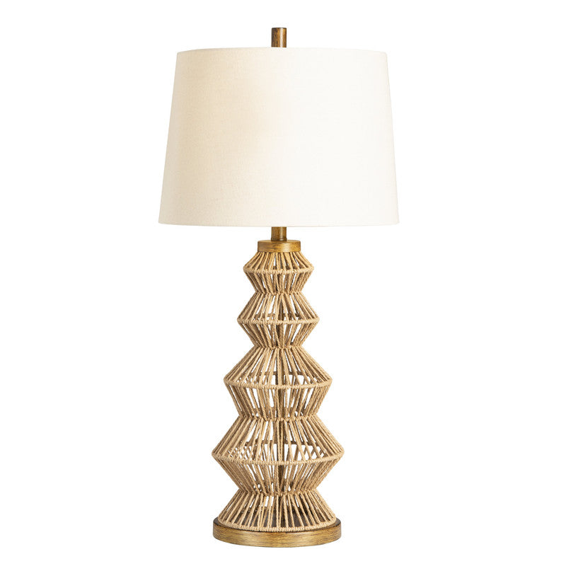 Adler Natural Adler Turreted Woven Table Lamp (Set of 2) by Crestview at Eve Furniture