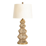 Adler Natural Adler Turreted Woven Table Lamp (Set of 2) by Crestview at Eve Furniture