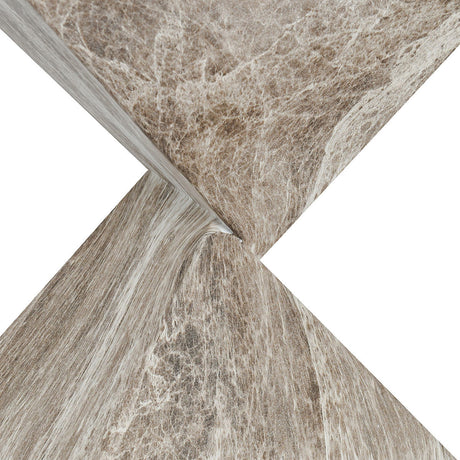 Adler Brown/Ivory 18" Rectangle Outdoor Accent Table by Classic Home at Eve Furniture
