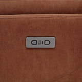 Adler Rust Upholstered Power Swivel Glider Recliner by Coaster at Eve Furniture