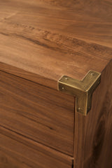 Adler Six Drawer Dresser in Natural Walnut by Modus Furniture at Eve Furniture
