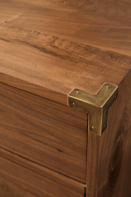 Adler Six Drawer Dresser in Natural Walnut by Modus Furniture at Eve Furniture