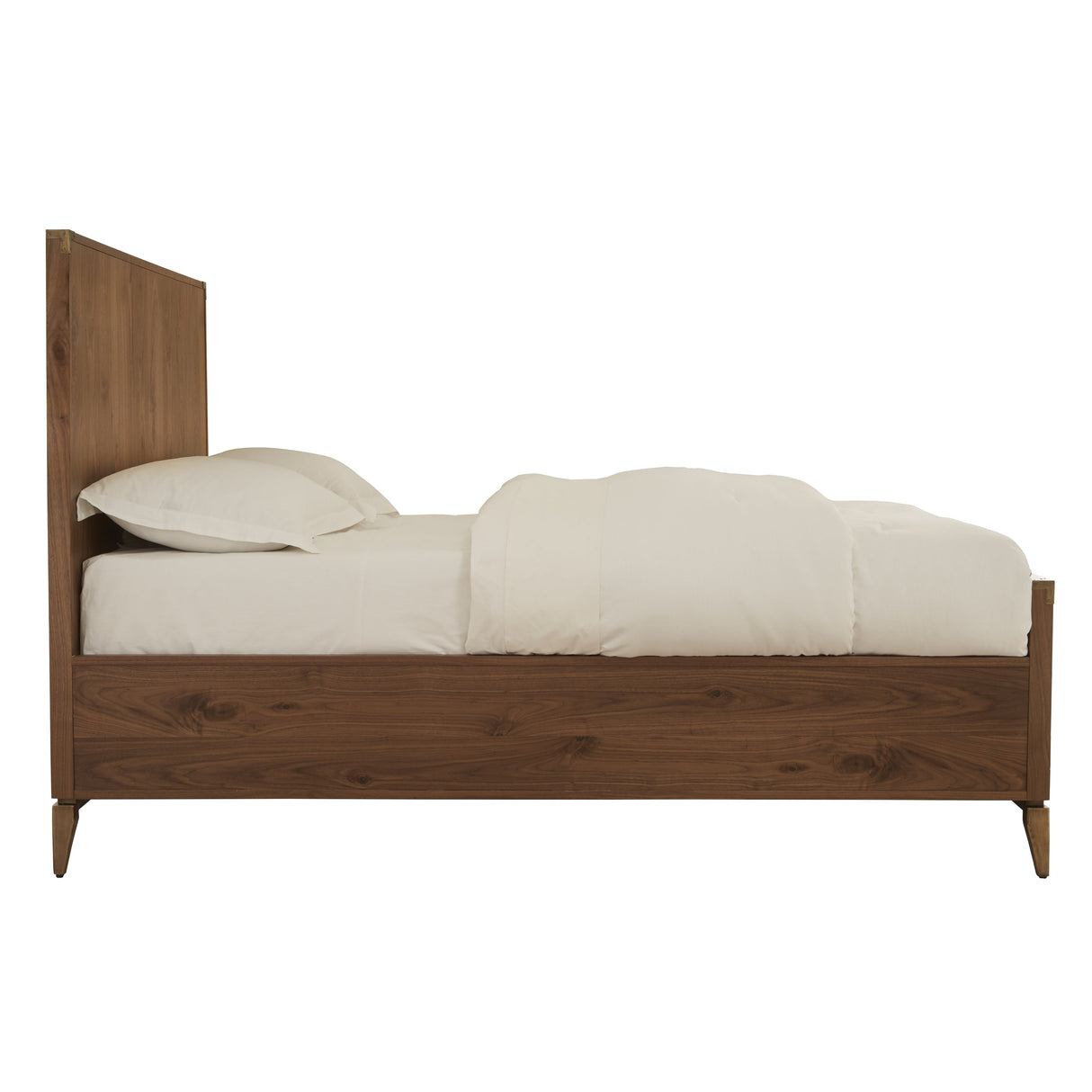 Adler Wood Queen Panel Bed in Natural Walnut by Modus Furniture at Eve Furniture