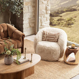 Adley Swivel Chair - Sand by Classic Home at Eve Furniture