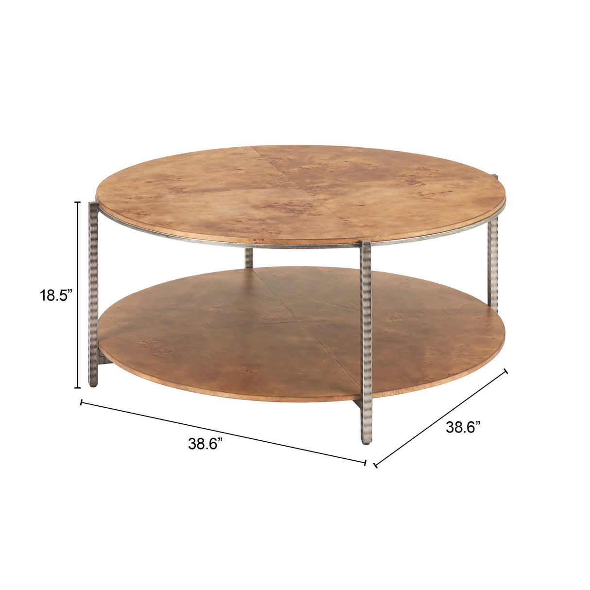 Adna Brown Coffee Table by Zuomod at Eve Furniture
