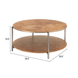 Adna Brown Coffee Table by Zuomod at Eve Furniture