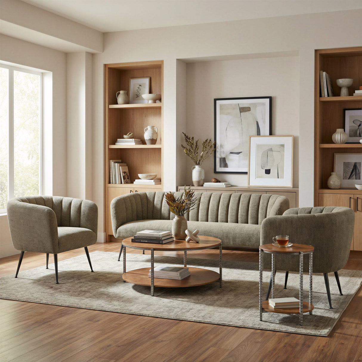 Adna Brown Side Table by Zuomod at Eve Furniture