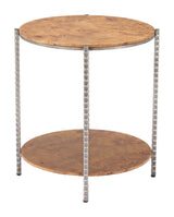 Adna Brown Side Table by Zuomod at Eve Furniture