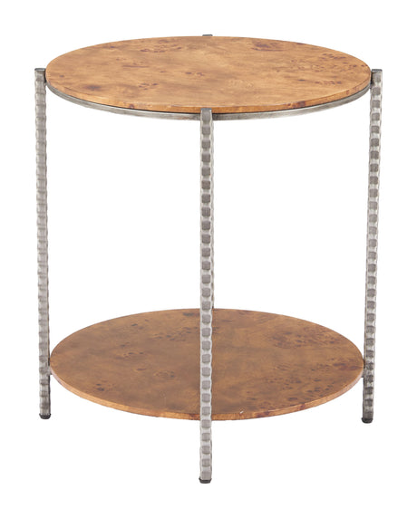 Adna Brown Side Table by Zuomod at Eve Furniture