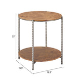 Adna Brown Side Table by Zuomod at Eve Furniture