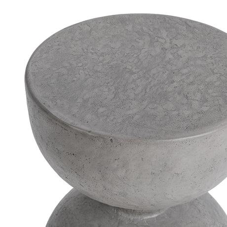 Adna Athena Gray 14 Round Outdoor Accent Table by Classic Home at Eve Furniture