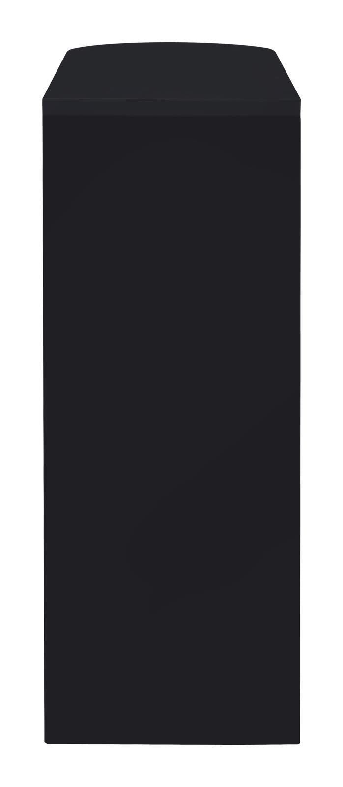 Adolfo Glossy Black/Clear 3-Tier Bar Table by Coaster at Eve Furniture